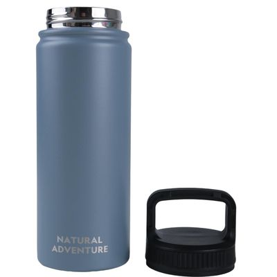 Imagen 2 del producto Botella Metálica Térmica Boca Ancha 500ml Gris Oscuro