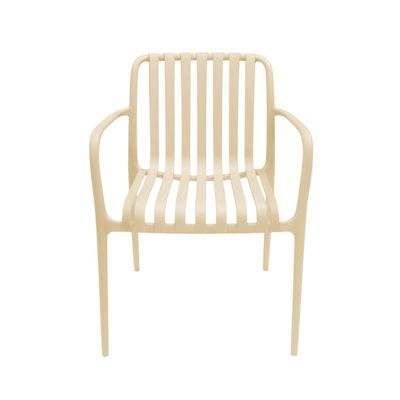 Silla Plástico Apilable Deco Bonn Beige Escandinavia