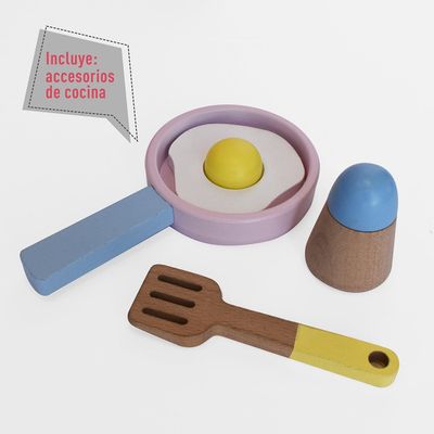 Imagen 2 del producto Cocina De Madera Blanca + Accesorios 47X24X64 Cm Gamepower