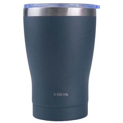 Imagen 2 del producto Mug Acero Inoxidable Tapa Transparente Rosca 350ml Gris