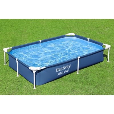 Imagen 2 del producto Piscina Bestway Rectangular Steel Pro 2.21MX1.50MX43Cm Azul