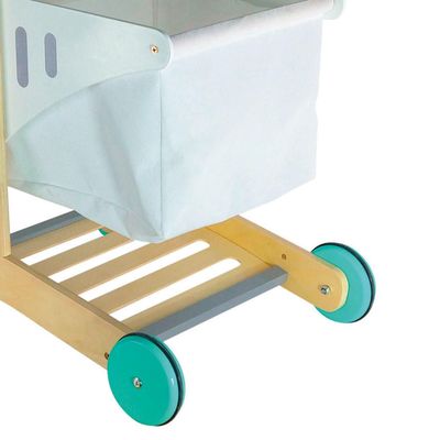 Imagen 2 del producto Carrito Supermercado de Madera Cerdeña 44x34x54cm Gamepower