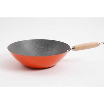 Imagen 2 del producto Sarten Wok De Acero Antiadherente Al Carbono 30 Cm Oster