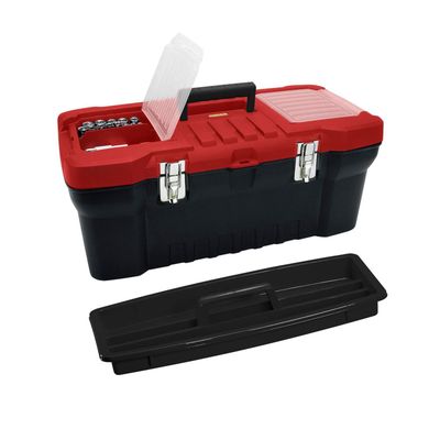 Caja de Herramientas Cerradura Metalica 20"" Negra Rimax