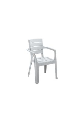 Silla de Terrraza con brazo Gris Baru Rimax