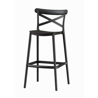 Piso Taburete Silla alta bar cocina Danessa 75cm Negra