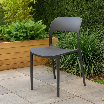 Imagen 2 del producto Silla Plástico Apilable Deco Nuremberg Negro Escandinavia