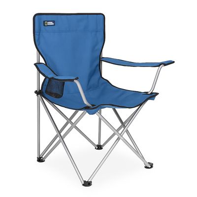 Silla Plegable Camping Kenai Apoyabrazos Azul Natgeo