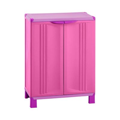 Gabinete Multiuso Plastico Rosado 66.5x39x91 Starplast Rimax