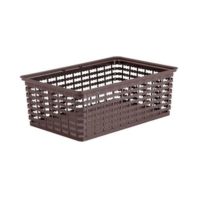 Canasta Plastica Café 35.6X23.6X13 cm Deco Rimax