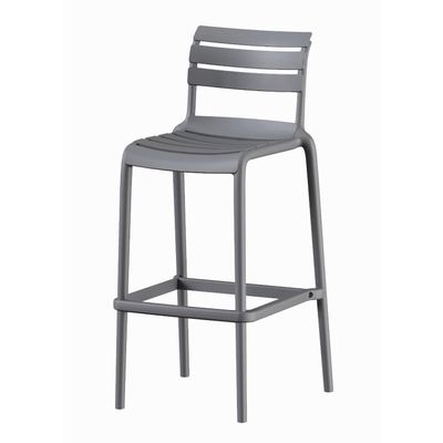Piso Taburete Silla alta bar cocina Galt 65cm Gris