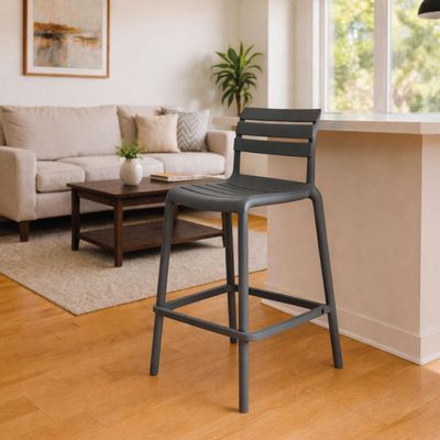 Imagen 2 del producto Piso Taburete Silla alta bar cocina Galt 65cm Gris