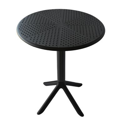 Imagen 2 del producto Mesa Cocina Terraza Jardín Redonda Rostad 77x60x60cm Negra