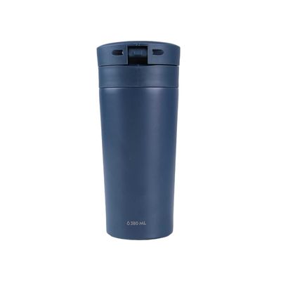 Imagen 2 del producto Mug Acero Inoxidable Tapa Con Pulsador y Antideslizante 380ml Azul