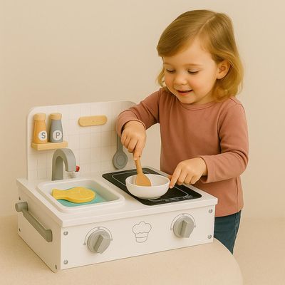 Imagen 2 del producto Cocina Encimera De Madera Amalfi 26,5x9x36cm Gamepower