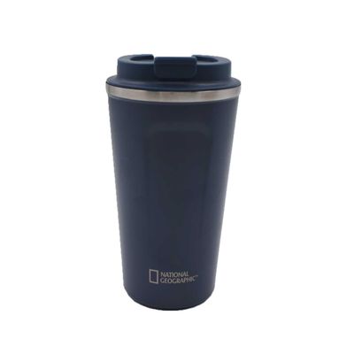 Imagen 2 del producto Mug Acero Inoxidable Tapa Flip Antideslizante 500ml Azul