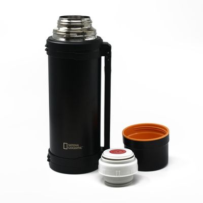 Imagen 2 del producto Termo Agua Acero Inox Mango Movible Tapa Stopper 1.8L Negro