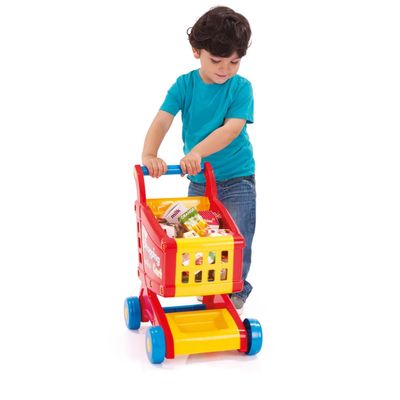 Imagen 2 del producto Carrito Compra Supermercado Juguete Multicolor 48x30x40cm