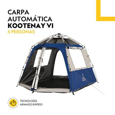 Imagen 2 del producto Carpa Instant 6 Personas Kootenay Azul National Geographic