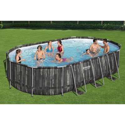 Imagen 2 del producto Piscina Bestway Ovalada Filtro + Accesorios 6.10X3.66X1.22M