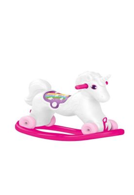 Unicornio Mecedor Con Ruedas 70x30x52 Cms Dolu