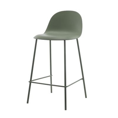 Imagen 1 del producto Piso Taburete Silla Alta Bar Cocina Eira 65 cm Verde Oscuro
