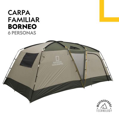 Imagen 2 del producto Carpa Camping 6 Personas Borneo National Geographic