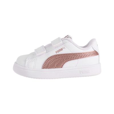 Zapatilla Puma Rickie V Niños TD Blancas/Rosadas