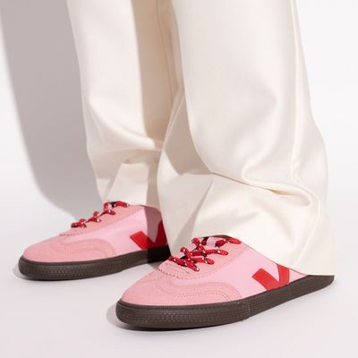 Imagen 2 del producto Zapatillas Mujer Veja Volley Leather Rosado/Rojo