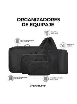 Imagen 2 del producto Organizadores de equipaje para Maletas Saxoline Negro