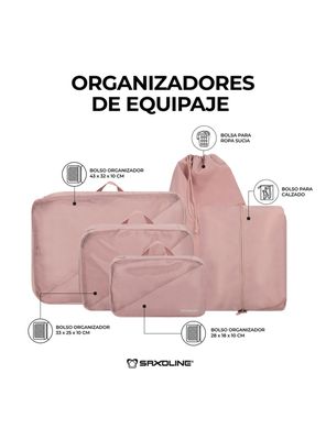 Imagen 2 del producto Organizadores de equipaje para Maletas Saxoline Rosado