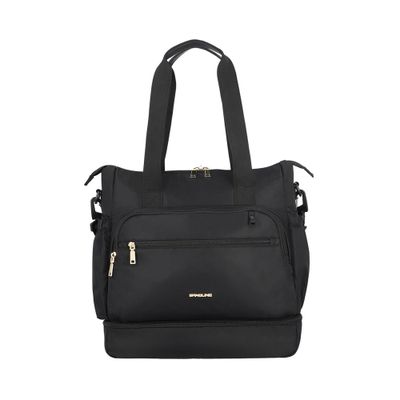 Bolso maternal Parentpack con mudador negro