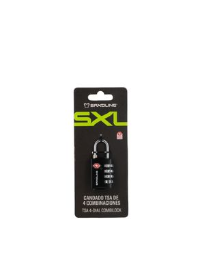 Candado para Maleta con 4 diales TSA Saxoline Negro