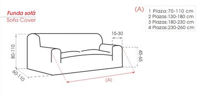 Imagen 2 del producto FUNDA JACQUARD ELAST 2 CUERPOS TEIDE GRIS CLARO