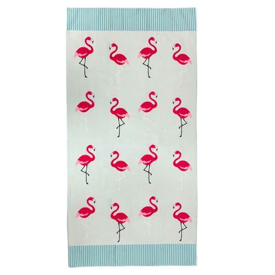 Toalla Playa Estampada Flamencos