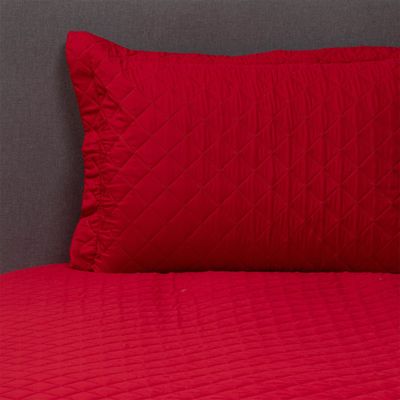 Imagen 2 del producto QUILT/CUBRECAMA LISO ROJO