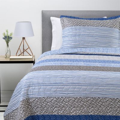 Cubrecama Ultrasonic Azul 1.5 Plaza