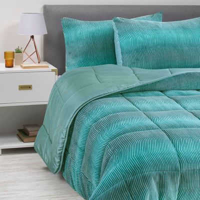 Imagen 1 del producto Plumón Coral Estampado Turquesa