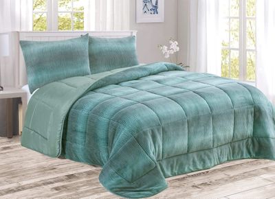 Imagen 2 del producto Plumón Coral Estampado Turquesa