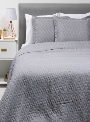 Imagen 2 del producto QUILT/CUBRECAMA KING LISO GRIS