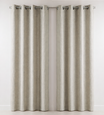 Imagen 1 del producto SET 2 CORTINAS BLACKOUT NEW PETRA HUESO