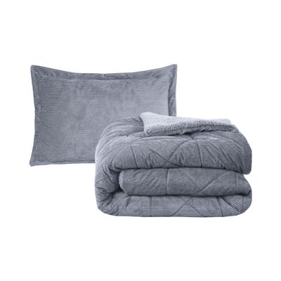 Imagen 2 del producto Plumon Babycord gris 1.5 Plazas