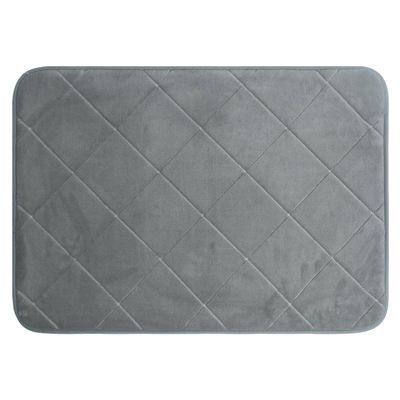 Imagen 2 del producto SET ALFOMBRA BAÑO PISO Y CUBRE WC GRIS 2