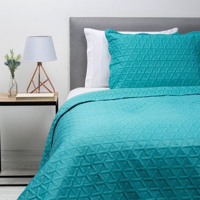 Imagen 1 del producto QUILT/CUBRECAMA LISO TURQUESA