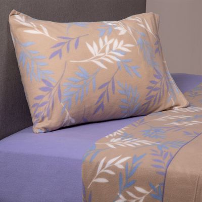 Imagen 2 del producto JUEGO SABANAS DE POLAR ESTAMPADAS LILA KING