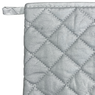 Imagen 2 del producto GUANTE TOMA OLLA LARGO TELA ALGODÓN GRIS