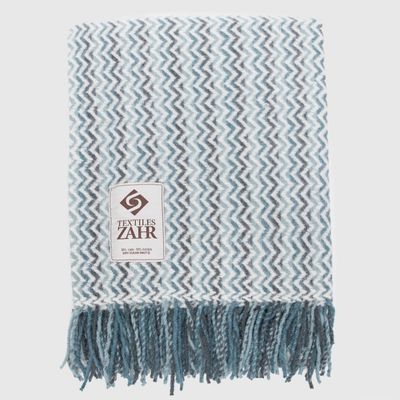 Imagen 1 del producto Manta tipo Chalón De Lana Azul