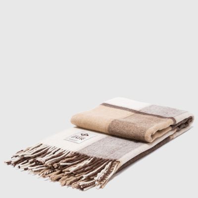 Imagen 2 del producto Manta tipo Chalón De Lana Azul