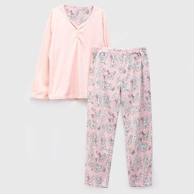 Imagen 1 del producto Pijama Polar Mujer Rosado