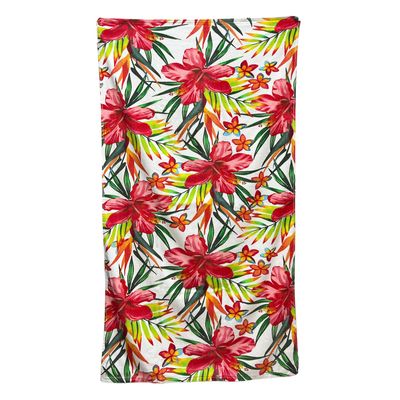 Toalla De Playa Velour Rombo Rojo